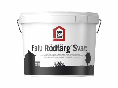 En burk Falu Rödfärg Original Svart.